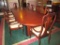 Impressive Bernhardt Banquet Table w/ Banded Inlay & Triple Square Pedestal & 10 Chairs