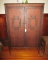 Depression Era Wardrobe w/ Drawers & Hanging Space -39