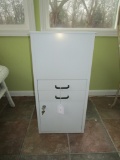 Metal Cabinet w/ 1 Drawer, Cabinet Base, Lift Top w/ Lock & Key