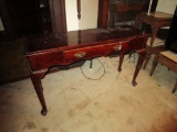 Mahogany Entry/Sofa Table w/ One Drawer - 16.5