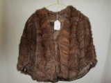 Vintage Mink Caplet w/ Pockets & Collar  - Just too Sweet!