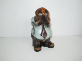 Molded Resin Hound Dog Bank - 7