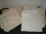 Vintage Linen Lot - Table Cloth & Huge Napkin Lot