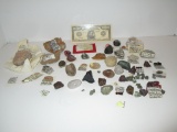 Lot - Fools Gold, Gemstones & Faux $10K Bill