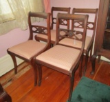 4 Mahogany Side Chairs