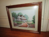 Framed Print of Victorian Home 22.5