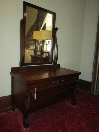 Kinkade Cherry 4 Drawer Accent Dresser w/ Brass Accents - 26" X 16" X 31"