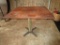 Square Pub Table w/ Wood Top & Metal Base - 35.5