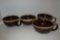 Lot Misc Brown Drip Glaze Stoneware