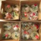 4 Boxes of Brandy Snifters w/ Easter Grass, Critters - Cute Table Décor
