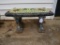 Concrete Bench w/ Mosaic Tiles - 25.5