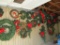 WOW - What a Lot - Wall Full of Christmas Wreaths - all in great condition