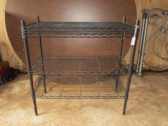 Black Metal Kitchen Rack -  35.5" X 16" X 36"