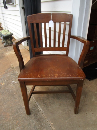 Wooden Office Arm Chair