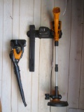 Lot - Weed Eater & Blow Dryer w/ Electricity Wall Bar by WORKX