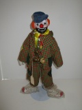 Hobo Clown Doll on Stand - 15.5