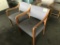 Wooden Chairs w/ Padded Backing, Qty.2