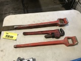 Ridgid Pipe Wrenches, Qty. 3