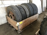 Commercial Truck Wheels & Tires, Qty.6