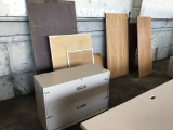 Steel 2-Drawer Cabinet w/ Desk Accessors