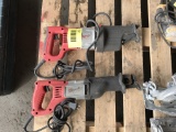 Milwaukee Corded Sawzalls, Qty 2