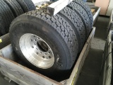 Continental 385/65 R22.5 Tires w/ Rims,4