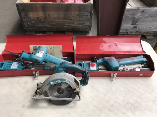 Makita Cordless Tools, Qty 3