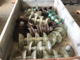 Glass & Porcelin Insulators, Qty. 45