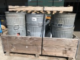 Metal Trash Cans, Qty 14