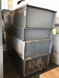 Metal Shelf Units, Qty 4