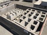 Concrete Cinder Blocks & Bases, Qty 35