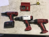 Milwaukee 18 V Drills, Qty 3