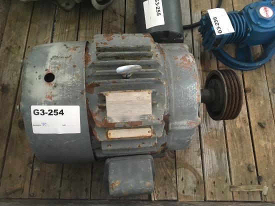 GE 15 HP Electric Induction Motor