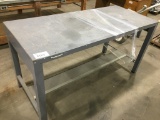 Steel work bench