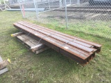 A588 Steel I-Beams, Qty. 8