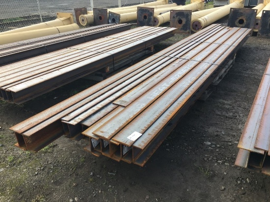 Weathering Steel I-Beams, Qty. 11