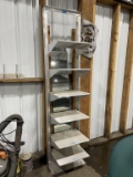 Metal Shelf Unit w/Mirror