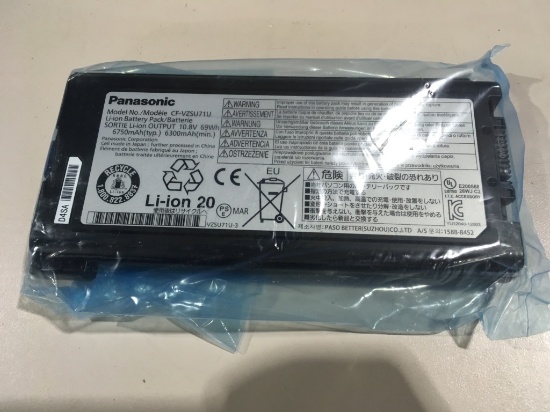 Panasonic Li-Ion Batteries, Qty. 30