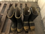 Rubber Fireman Boots Qty 2 Pair