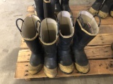 Rubber Fireman Boots Qty 2 Pair