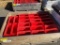 Uline Red Storage Bins, Qty. 22