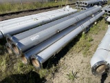 Stainless Steel Pipes w/ Flanges, Qty. 6