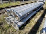 Stainless Steel Pipes w/ Flanges, Qty. 8