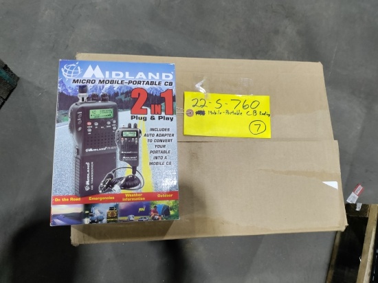 Midland 75-822 Portable CB Radios, Qty.7