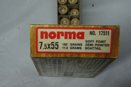 Norma 7.5x55 Ammo