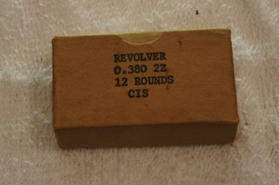 British 0.380 2Z ammo