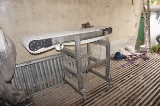 Two Stainless Steel Conveyors from sauage packing operation