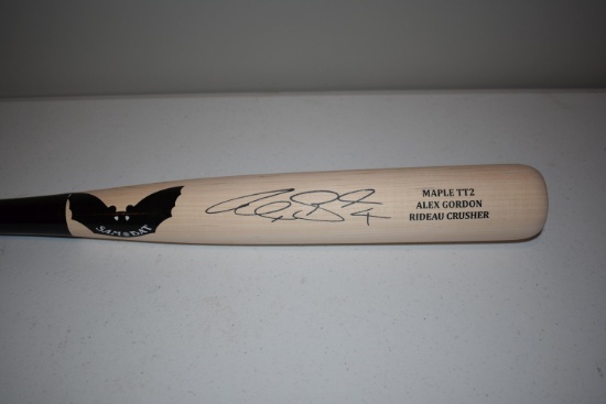 KC Royals Alex Gordon Autographed Game Bat, Donated By: Alex Gordon/KC Royals