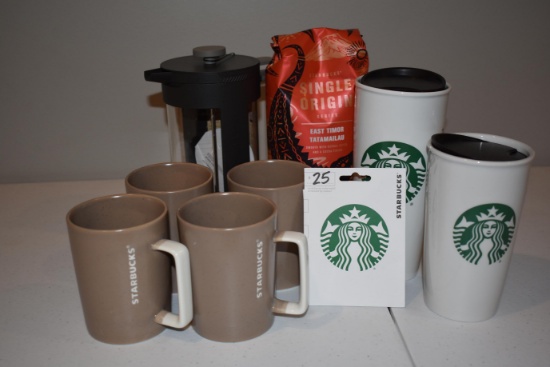 Starbucks Gift Package, Donated By: Starbucks