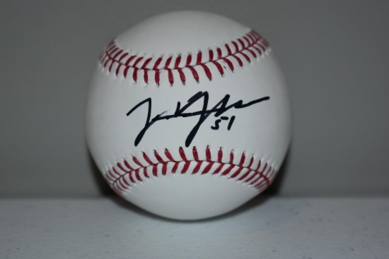 Jason Vargas Autographed Ball, Donated By: Alex Gordon/KC Royals